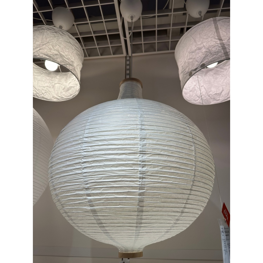 IKEAshopping IKEA RISBYN โคมกระดาษ โป๊ะไฟแขวนเพดาน กระดาษ