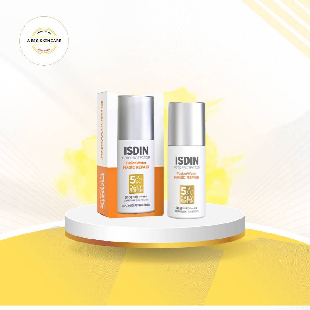 ISDIN FOTOPROTECTOR FUSION WATER MAGIC REPAIR โฟโตโปรเทคเตอร์ ฟิวชั่น วอเตอร์ เมจิค รีแพร์ ซันสกรีน SPF50 50มล