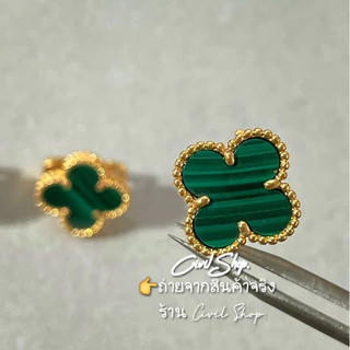 ต่างหู ห่วง ใบโคลเวอร์ ดอก1.5ซม. CIVIL JEWELRY (พร้อมส่งในไทย)