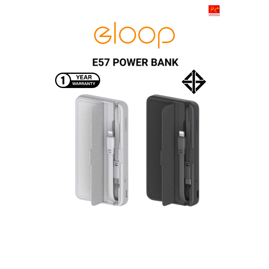 PowerBank Eloop E57 (แบตสำรอง) PD 20W ความจุ 10000mAh ของแท้100%