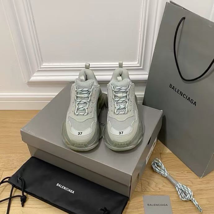 BALENCIAGA triples Low Top True Crystal Air Cushion รองเท้าผ้าใบ 723