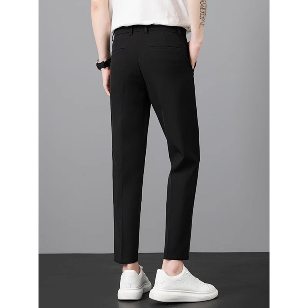 กางเกงขายาว กางเกงใส่ทำงาน กางเกง 5 ส่วน กางเกงสแล็คผู้ชาย แฟชั่น ผู้ชาย รุ่นทรงกระบอกเล็ก ✨🔥 NEW IN! 🔥  K649