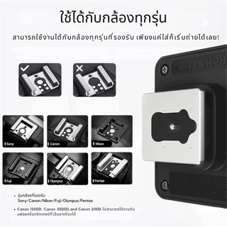 Ulanzi SL02 แฟลชกล้อง พร้อมไฟ LED แฟลชถ่ายภาพ แบบ Universal Hot Shoe สำหรับ Sony Nikon Mini Flash