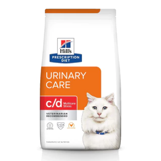 Hill's C/D Multi Care Stress ขนาด1.5kg และ 3.85kg อาหารแมวสำหรับภาวะกระเพาะปัสสาวะอักเสบลดความเครียด