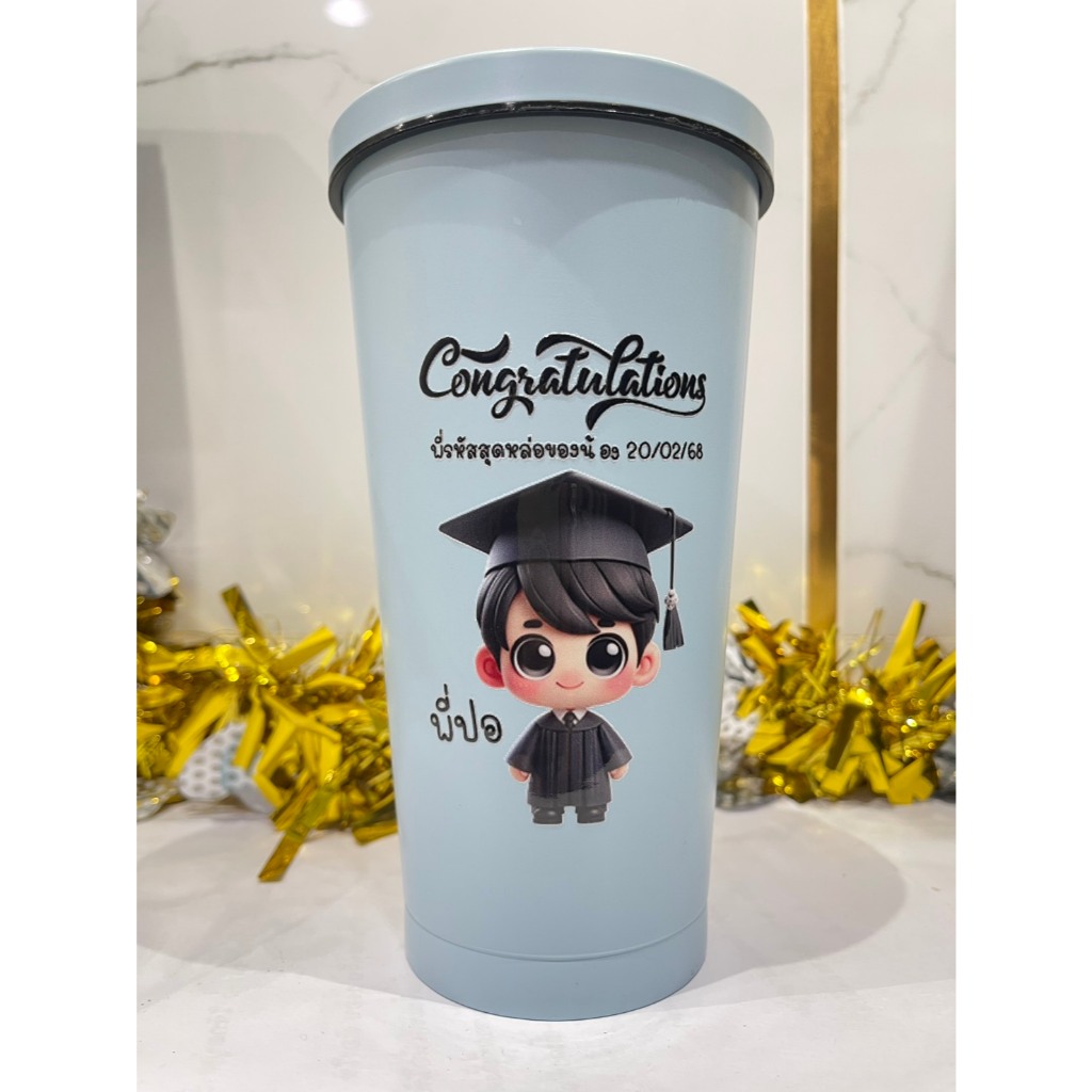 [สกรีนสี3D เนื้อนูน] แก้วเก็บความเย็น20ออน สกรีนสีชัดสวยสด DTF พรีเมี่ยม เนื้อนูน3D ออกแบบเองได้