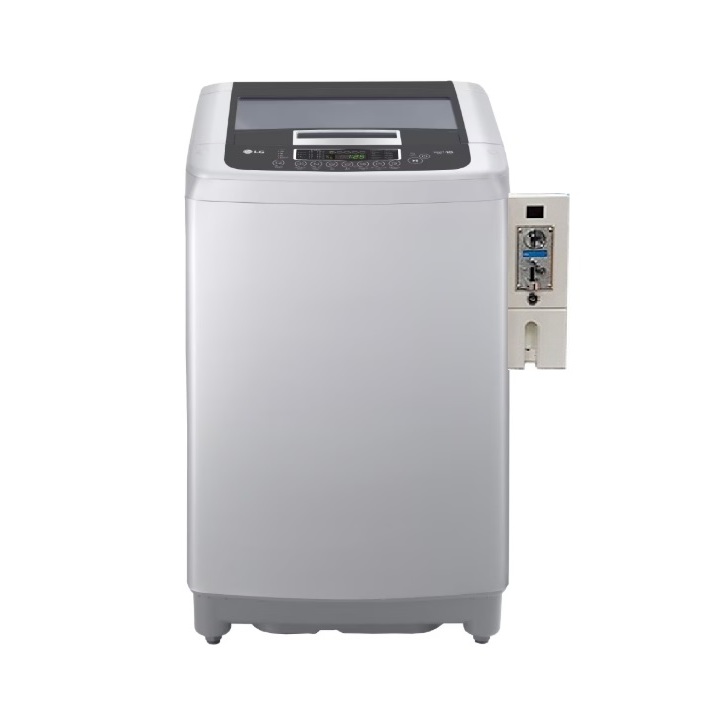 เครื่องซักผ้า ฝาบน ระบบสแกน QR CODEและหยอดเหรียญ ยี่ห้อ LG สำหรับธุรกิจรับซักผ้า