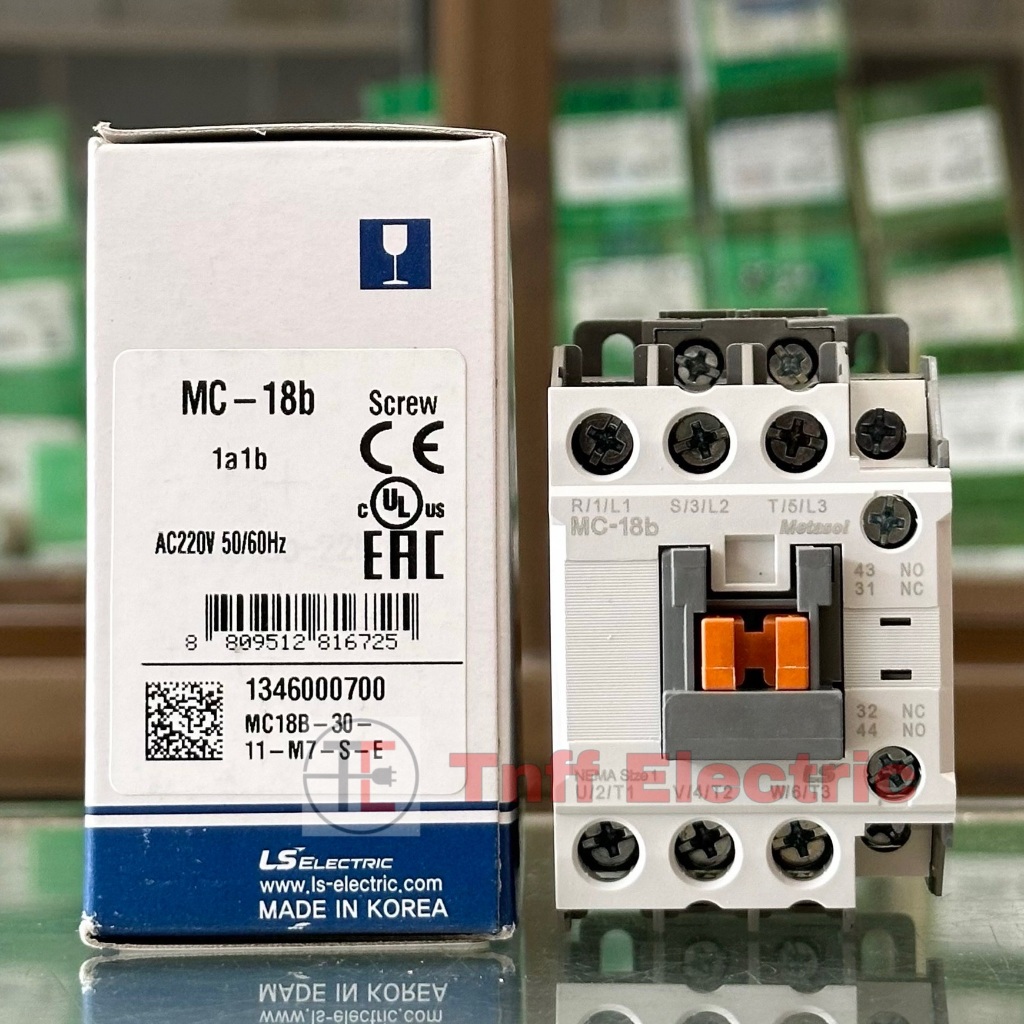 LS Electric MC-18b 1a1b (คอยล์ 220VAC) แมกเนติก คอนแทคเตอร์ (1NO + 1NC)