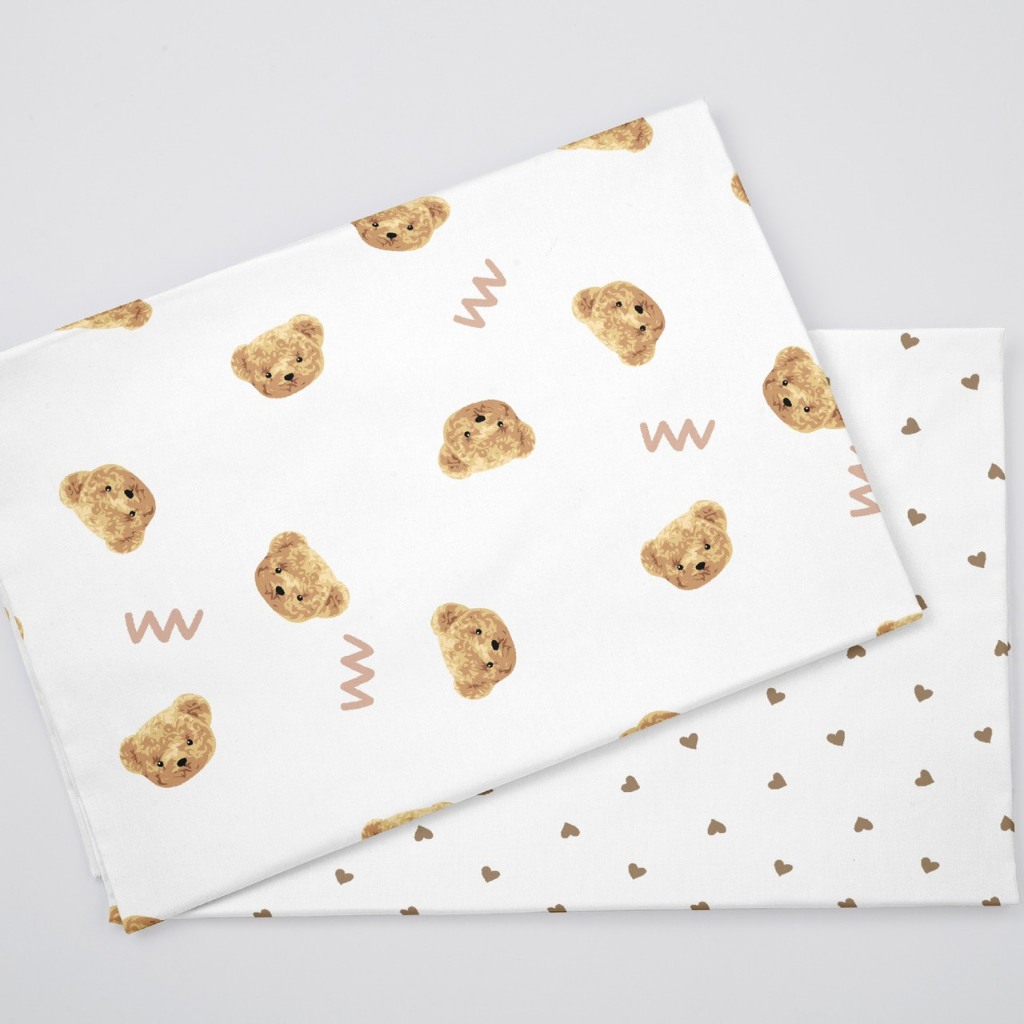 ผ้าคอตตอน 100% คอตตอนทอทวิล ผ้าหน้ากว้าง 1.6 เมตร ลายหมีww