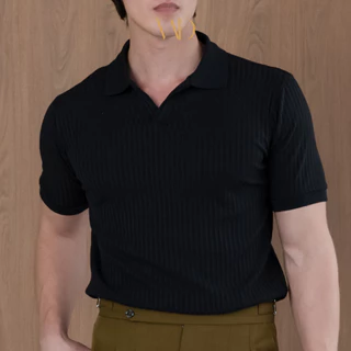 [ขายดี] เสื้อโปโลผ้าร่อง ทรงสวย หล่อหรู ดูมีระดับ WDNSDAY - Ribbed Polo