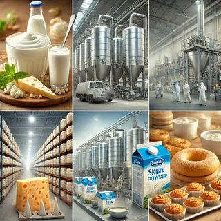 Fonterra Partly Skimmed Milk Powder นมผงพร่องมันเนยแท้ 100% ขนาด 1.0 KG. ไขมันต่ำ โปรตีนสูง