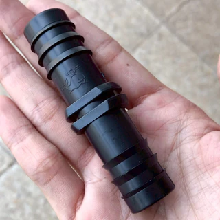 (50,100 อัน)ข้อต่อตรงพีอี ข้อต่อพีอี PE สีดำ ยี่ห้อ ปลาวาฬ มีให้เลือก 2 ขนาด ขนาด 20 มิล และ 25 มิล