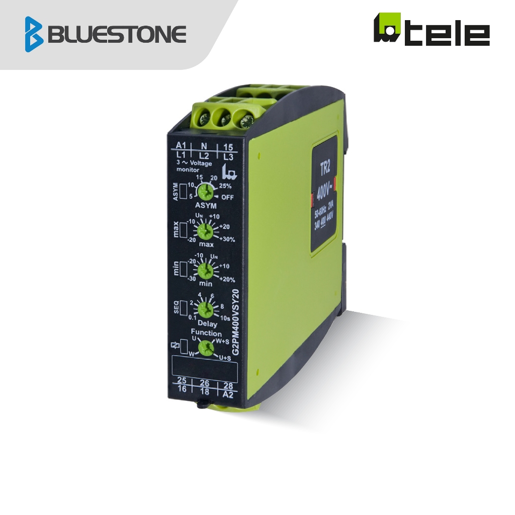 G2PM400VSY20 2NO+2NC Voltage Monitoring Relay  Phase Protection Relay รีเลย์ตรวจสอบแรงดันไฟฟ้าผิดปกติ 2390504