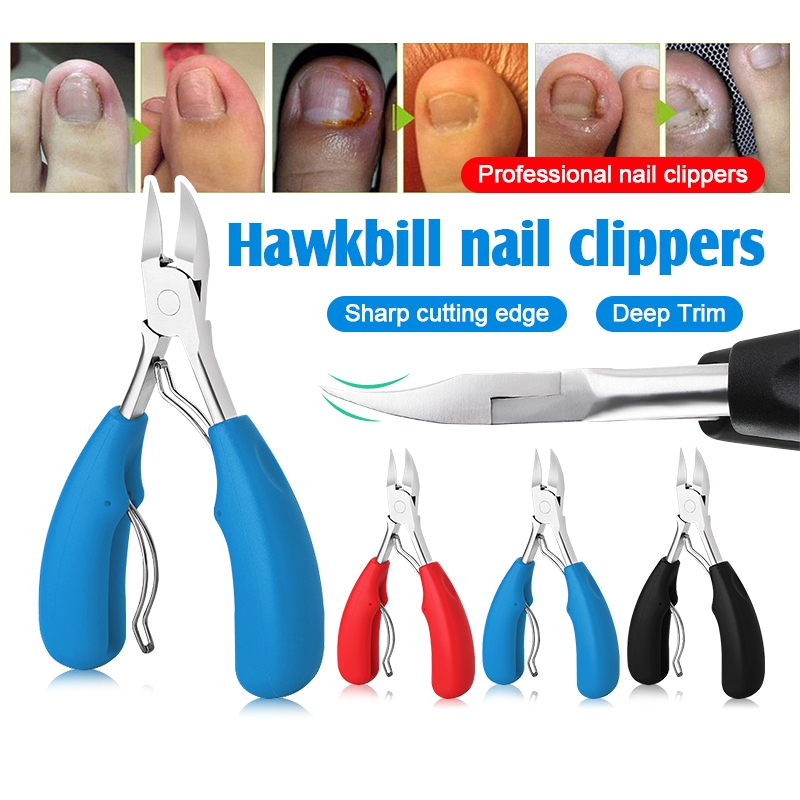 ที่ตัดเล็บ กรรไกรตัดเล็บขบ กรรไกรตัดหนังเล็บ ปากแหลม ตัดขอบเล็บได้ง่าย nail clipper