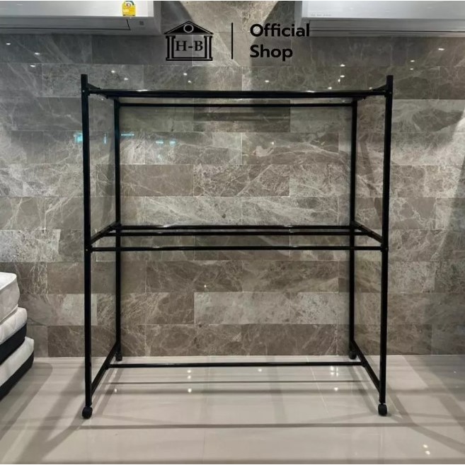 Home Best ราวตากผ้าแบบมีล้อ ขนาด 1.5 เมตร โครงเหล็กเหลี่ยม แข็งแรง ทันสมัย เคลื่อนย้ายสะดวก เหมาะกับทุกการใช้งาน - รูปที่ 4