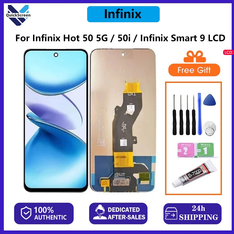 QS จอ LCD แท้สำหรับ Infinix Hot 50i X6531, X6531B/Infinix Smart 9 X6532/Infinix Hot 50 5G X6720 / Ho
