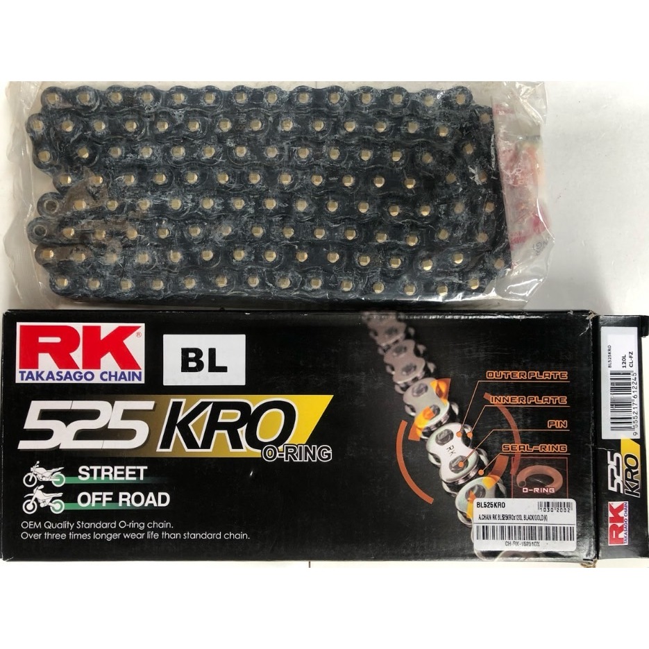 โซ่ RK 525 o-ring รองรับถึง 800cc ยาว120 ข้อ