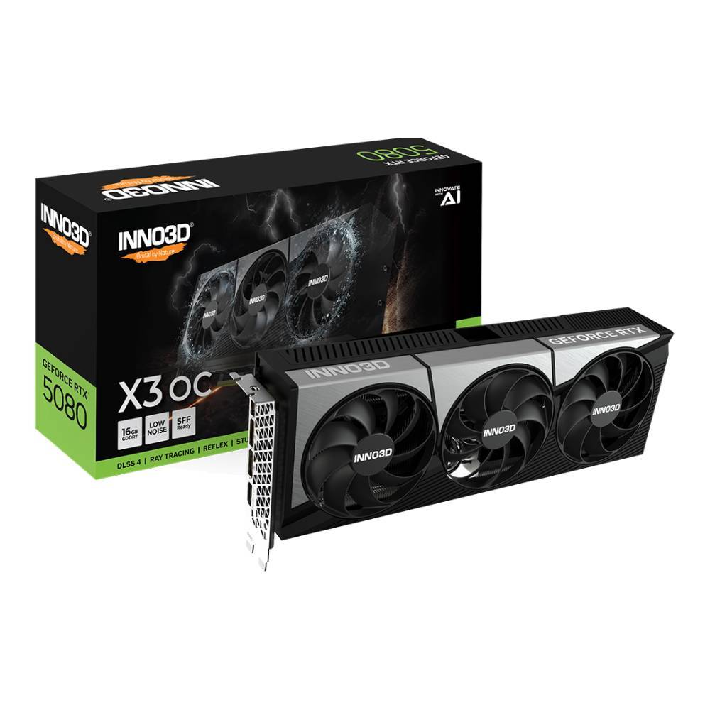 INNO3D RTX5080 X3 OC 16GB BLACK GDDR7