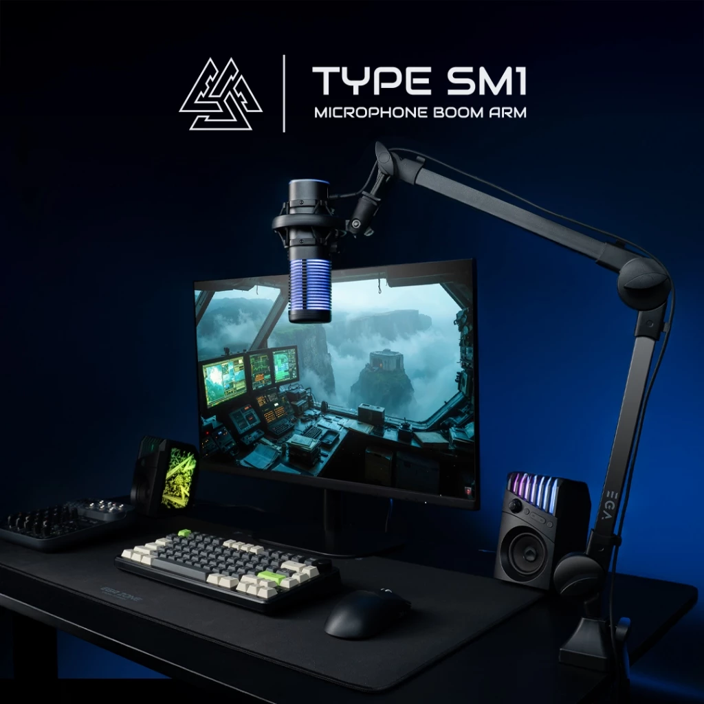 EGA TYPE SM1 Microphone Boom arm ขาตั้งไมค์ แบบหนีบโต๊ะหมุนได้ 360 องศา ปรับระดับได้ตามต้องการ [รับประกัน2ปี]