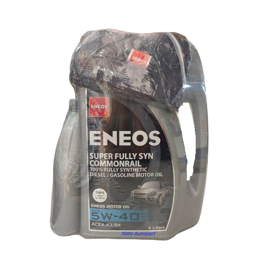 ENEOS น้ำมันเครื่องสังเคราะห์แท้ 100% เอเนออส ดีเซล Super Fully Syn Commonrail 5w-40 5w40 ฟรี เสื้อโปโล รูปที่ 3