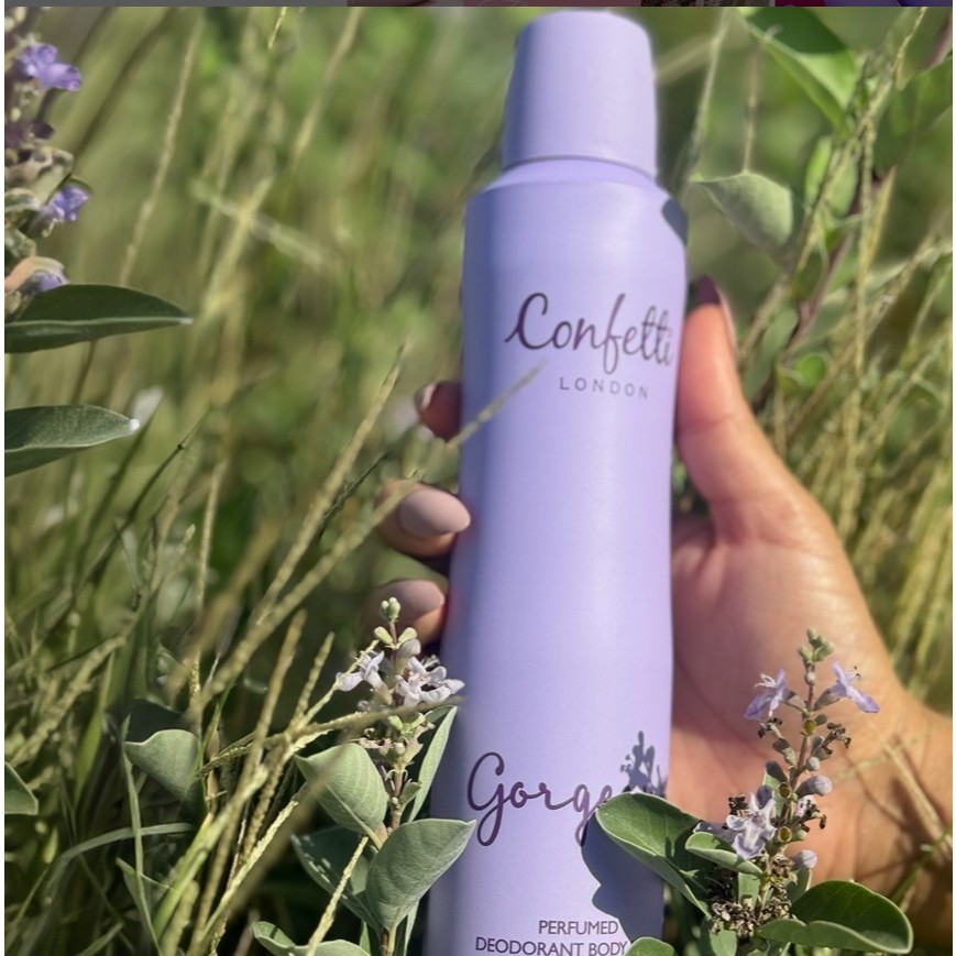 Confetti London Body Spray – Gorgeous 250ml / คอนเฟตติ ลอนดอน บอดี้ สเปรย์ – กอร์เจียส 250มล. ราคา ถูกที่สุด ดีลบีเคเค แกลเลอรีภาพที่ 3