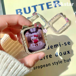 เคสนาฬิกา เคสเพชรไม่มีจอ KT Apple Watch Case 11/10/9/8/76/5/4/se/3 Smartwatch ขนาด 41mm (S10)42mm 45mm 46mm