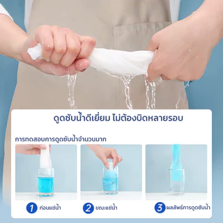 GRAREY ผ้าเช็ดอเนกประสงค์จากเส้นใยไม้ไผ่ (Bamboo Fiber) แบบม้วน ฉีกใช้ได้ทันที 1 ม้วน 20 แผ่น