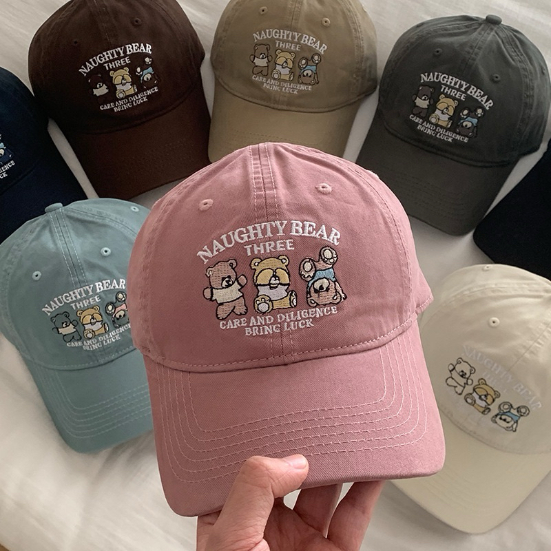 ใหม่🔥พร้อมส่ง หมวกเบสบอล ใส่เก๋ๆ น่ารักๆ งานปักดี ปรับสายได้