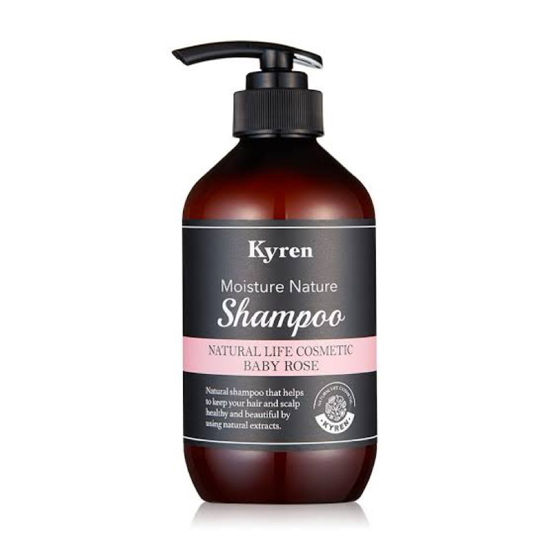 east Kyren moisture nature shampoo baby rose 500ml. 🇰🇷 แชมพูบำรุงผม สำหรับผมชี้ฟู หลุดร่วง