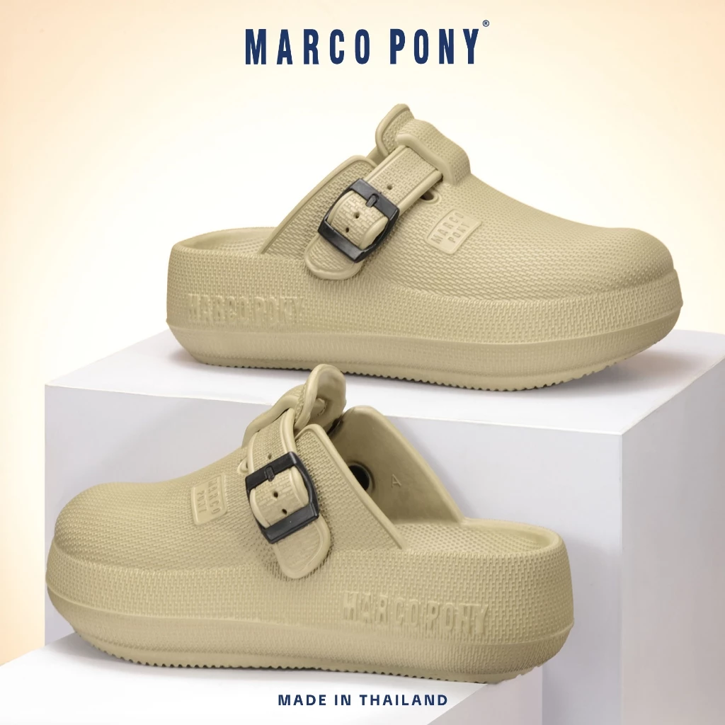 Marco Pony รองเท้าแตะ รองเท้าพื้นนิ่ม แฟชั่นผู้ชาย และผู้หญิง EVA กันน้ำ กันลื่น ใส่สบายเท้า Size 36-41 รุ่น MH9029 thumbnail 5