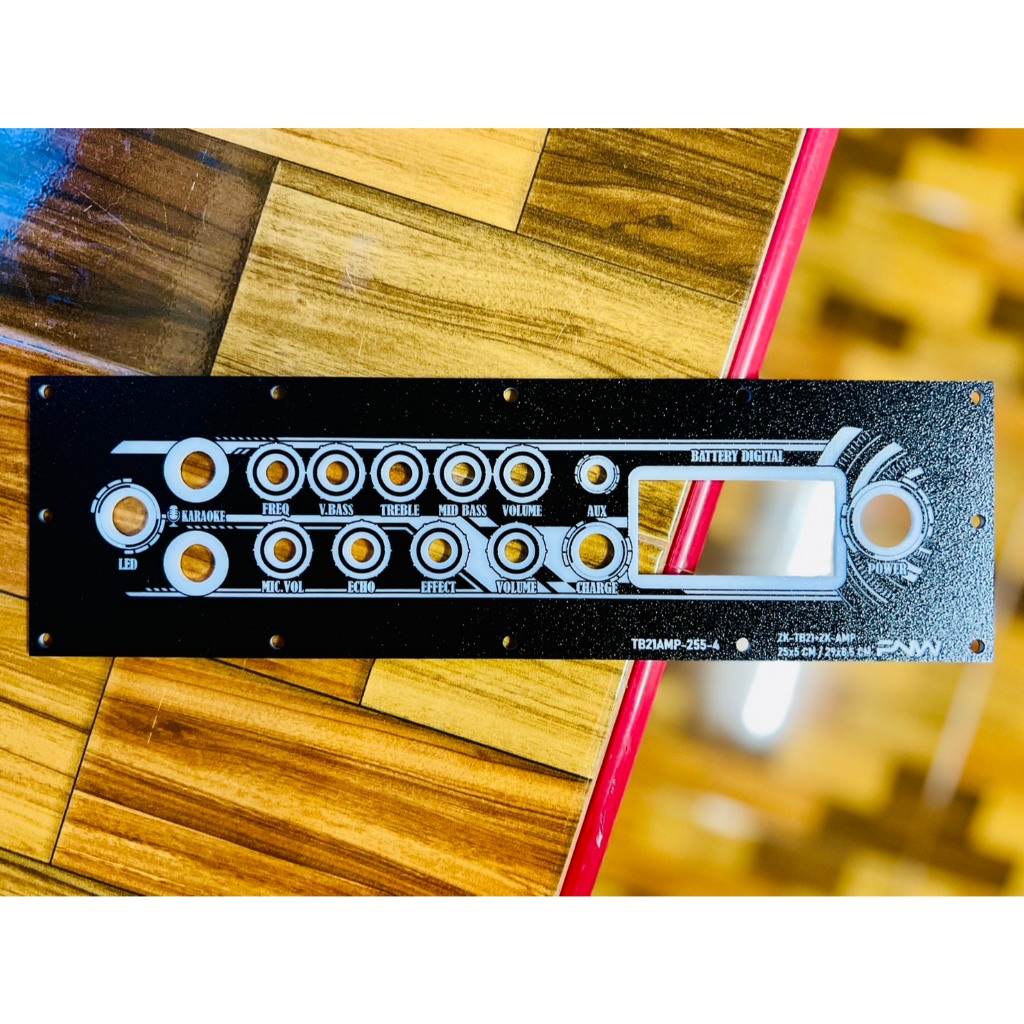 เพลทไฟ TB21/TB21F/ST21/APTX1+AMP ไม่ย้าย ช่องเพลท 25x5 CM TB21AMP-255-4