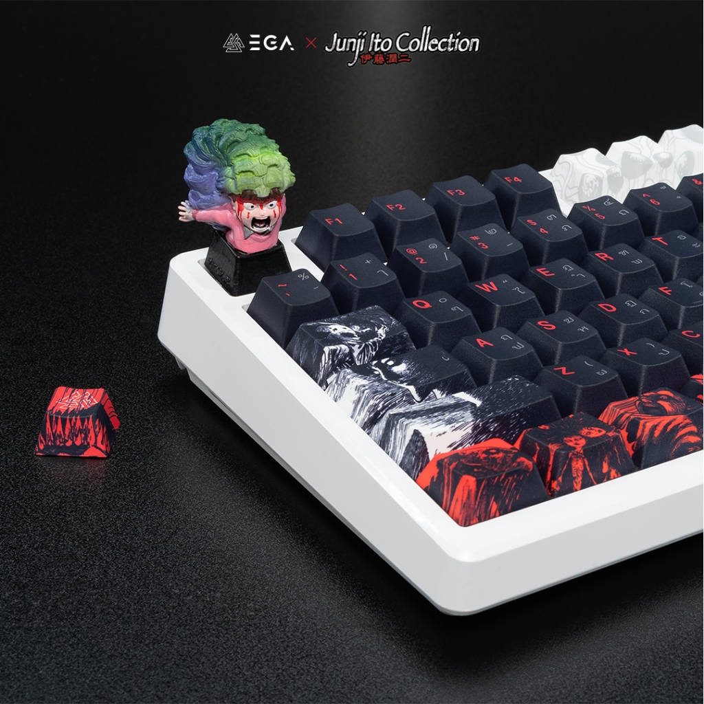 [1 BOX] BLIND BOX Keycap 3D “EGA X JUNJI ITO COLLECTION” กล่องสุ่มคีย์แคป 3D แฮนด์เมดลาย "คลังสยอง" โดยอาจารย์จุนจิอิโต้