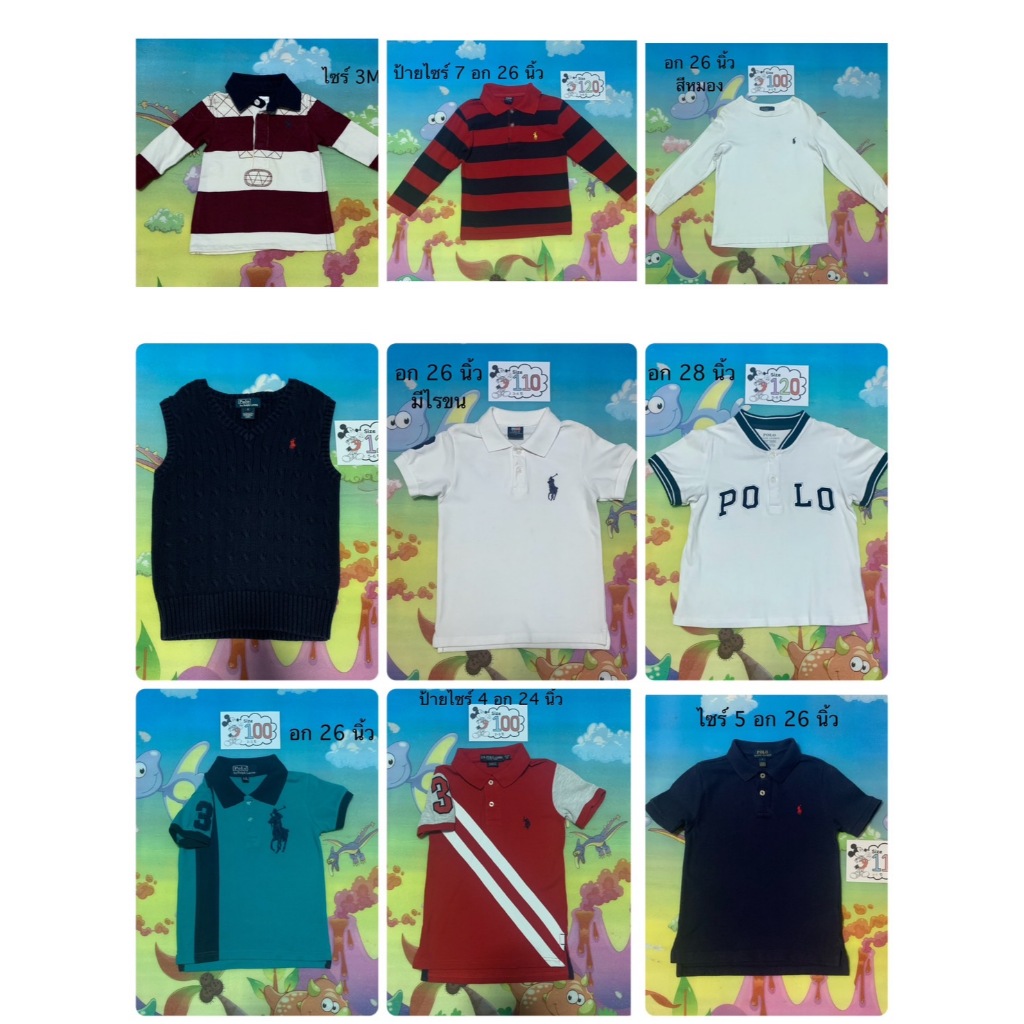 เสื้อโปโล เสื้อ POLO คอปกปักม้า Ralph Lauren