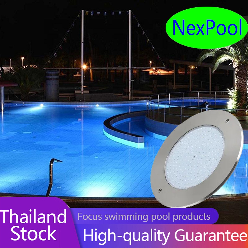 【2 year warranty】NexPool Ultra-Thin LED Swimming Pool Light Stainless Steel Underwater Pool Lights โ