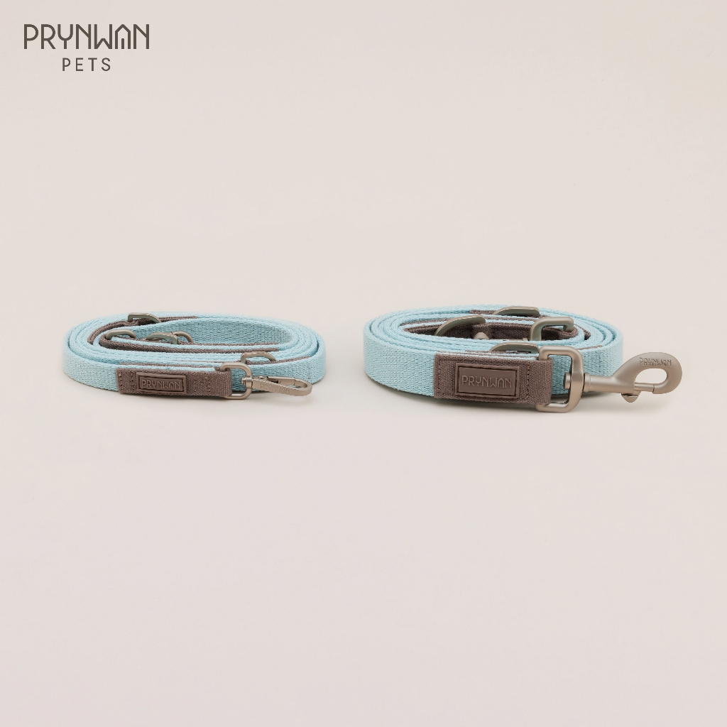 PRYNWAN Pets - Dog Leash Two Tone สายจูง สัตว์เลี้ยง สีฟ้า-เทา