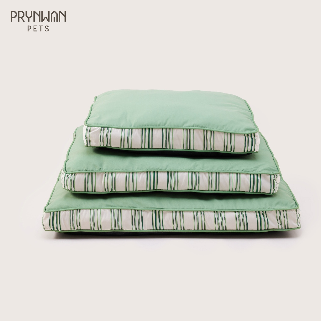 PRYNWAN Pets - Stripe Pet Cushion ที่นอนสัตว์เลี้ยง สีเขียว