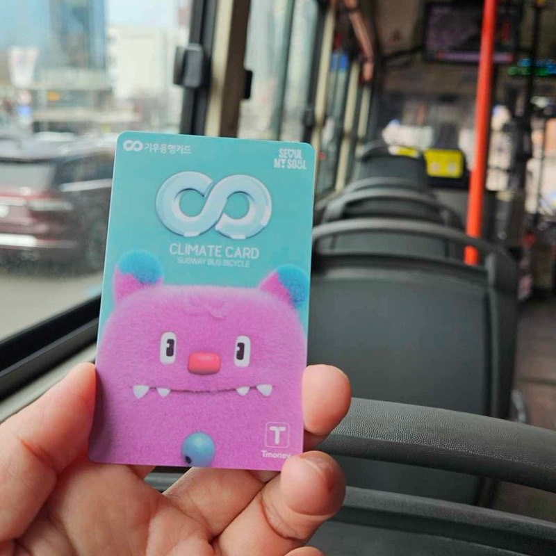 🎫พร้อมส่งในไทย 🇹🇭🇰🇷 Climate Card บัตรโดยสารในโซล ขึ้นรถไฟใต้ดิน + รถบัสได้ไม่อั้นในโซล