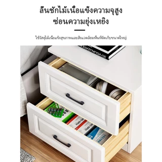 SIFUโต๊ะข้างเตียงหน้าแรกห้องนอนตู้เก็บของโต๊ะข้างเตียงเรียบง่ายแบบนอร์ดิกพร้อมตู้เก็บของลิ้นชัก