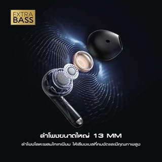 VIVAN [ สินค้าขายดีมาก] รุ่น GT2S หูฟังบลูทูธ จอ LED เสียงเบสแน่น ลดเสียงรบกวน บลูทูธ 5.4 หูฟังกึ่งอินเอีย