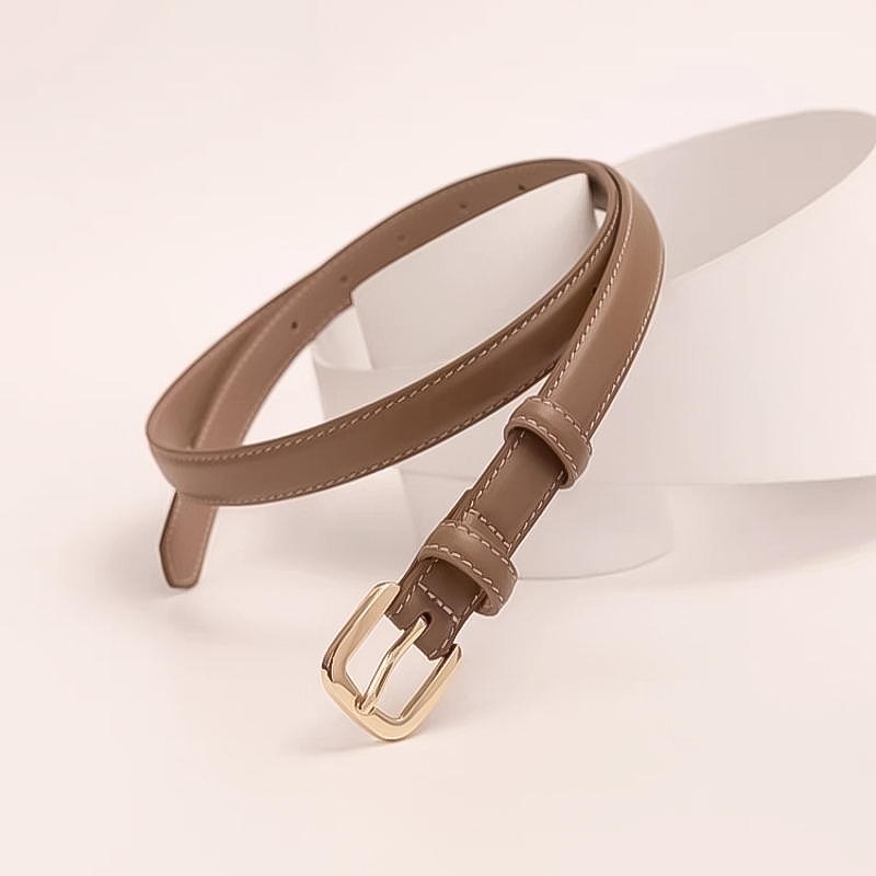 【จัดส่งจากกรุงเทพฯ】  แฟชั่นใหม่ เข็มขัดตกแต่งผ้าเดนิมหัวเข็มขัดคาดเอวปรับได้ เข็มขัด เข็มขัดหนังนิ่ม มัลติฟังก์ชั่น - รูปที่ 6