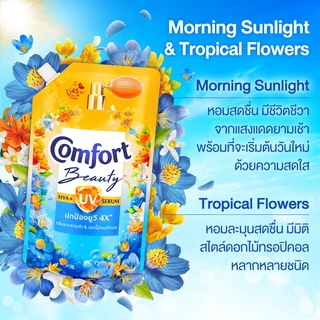 [อยู่ระหว่างการปรับเปลี่ยนแพ็กเกจ] คอมฟอร์ทยูวี บูสท์ น้ำยาปรับผ้านุ่มกันแดด 1000 ล. x2,x6 Comfort Hya UV 1000 ml. x2,x6