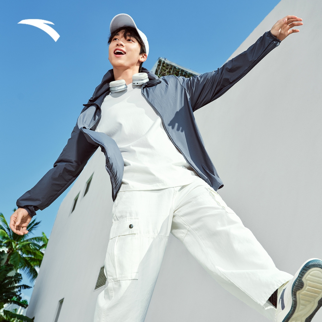 ANTA  เสื้อแจ็คเก็ตทอบางชาย 9525B7607 Official Store