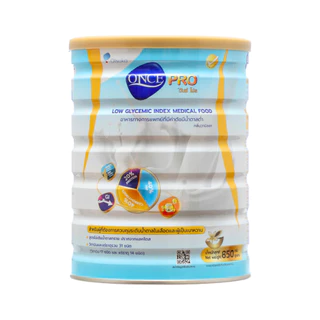 ONCE PRO Vanilla Flavor 850 g. วันซ์ โปร กลิ่นวานิลลา 850 g. อาหารชนิดผง ชง ดื่ม มีค่าดัชนีน้ำตาล 27 จำนวน 6 กระป๋อง