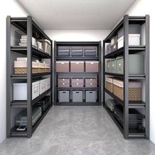 ชั้นวางของ ชั้นวางของเหล็ก 6/5/4/3ชั้น สแตนเลส+ไม้ ความสูงสา…