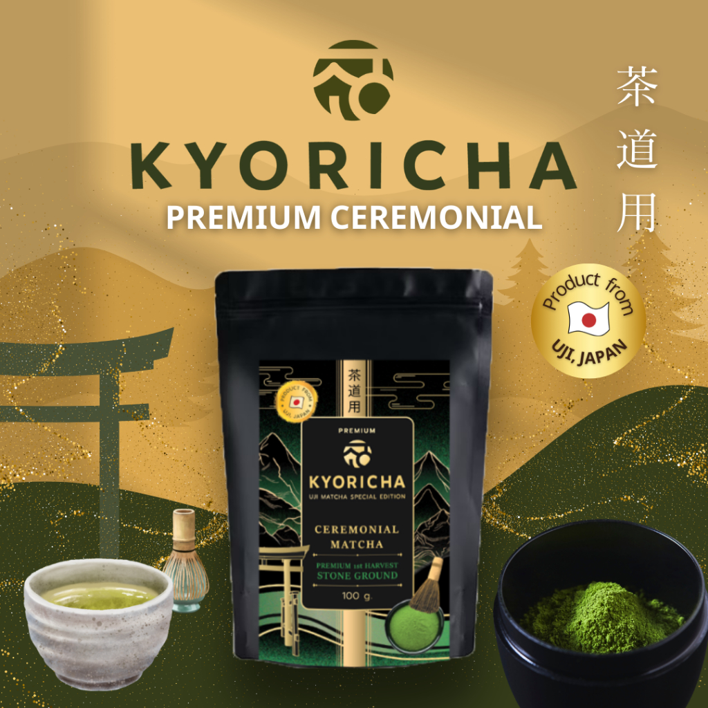 มัทฉะ เกรดพิธีชงชา 🍃 KYORICHA Ceremonial Matcha ผงมัทฉะญี่ปุ่น ผงชาเขียวมัทฉะ อูจิมัทฉะ