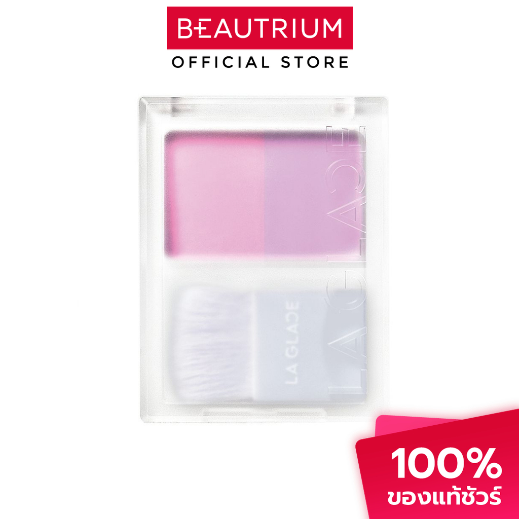 LA GLACE Two Tone Powder Blush บลัชออน 4g