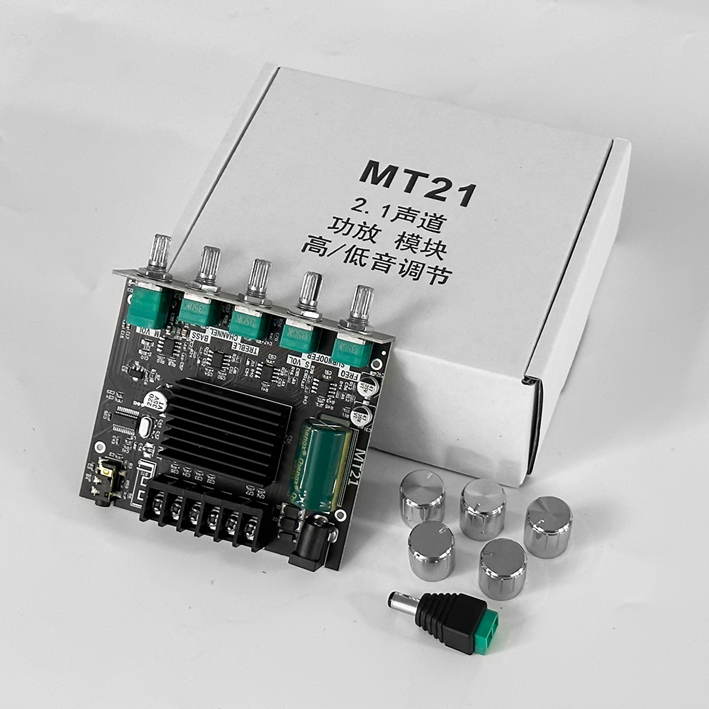 แอมป์จิ๋ว ZK MT21 แอมจิ๋ว บลูทู ธ 5.0 ซับวูฟเฟอร์เครื่องขยายเสียง กำลังขับ 2*50W + ซัพ 100W ซิฟ ระบบ 2.1ch