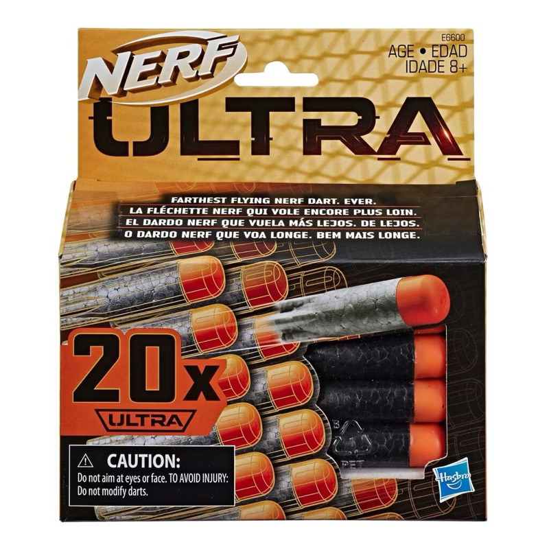 Nerf Ultra One 20-Dart Refill Pack - The Farthest Flying Darts Ever กระสุนโฟม สำหรับเนิร์บ อัลตร้า 20 ชิ้น