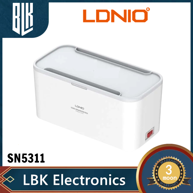 ของแท้100% LDNIO SN5311 SC5309ปลั๊กไฟ  กล่องปลั๊กพ่วง  Power Strip Management 5 Port & 3USB กล่องปลั