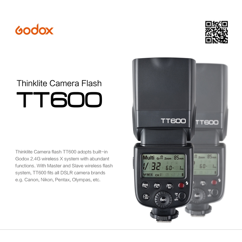 GODOX TT600 แถมซอฟบอค GODOX TT 600 แฟลช แมนนวล รองรับกล้องทุกค่าย แถมฟรี Softbox