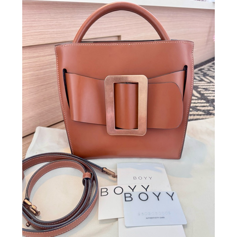 BOYY Devon 21 Buckle Leather Shoulder Bag ส่งต่อ